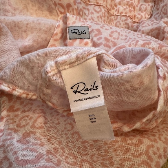 Rails Ellis Shirt Rose Cheetah size S - Picture 10 of 10